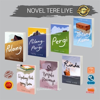 Buku Novel Tere Liye : Berjuta Rasanya /Tentang Kamu /Pergi / Pulang / Sepotong Hati Yang Baru / Pulang Pergi / Rindu Original Best Seller