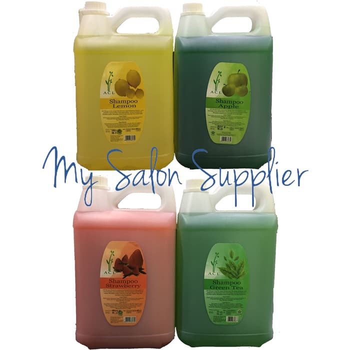 ACL Shampoo 5 Ltr / 5L Apel / Lemon / Strawberry / Green Tea / Mint / Aromatherapy