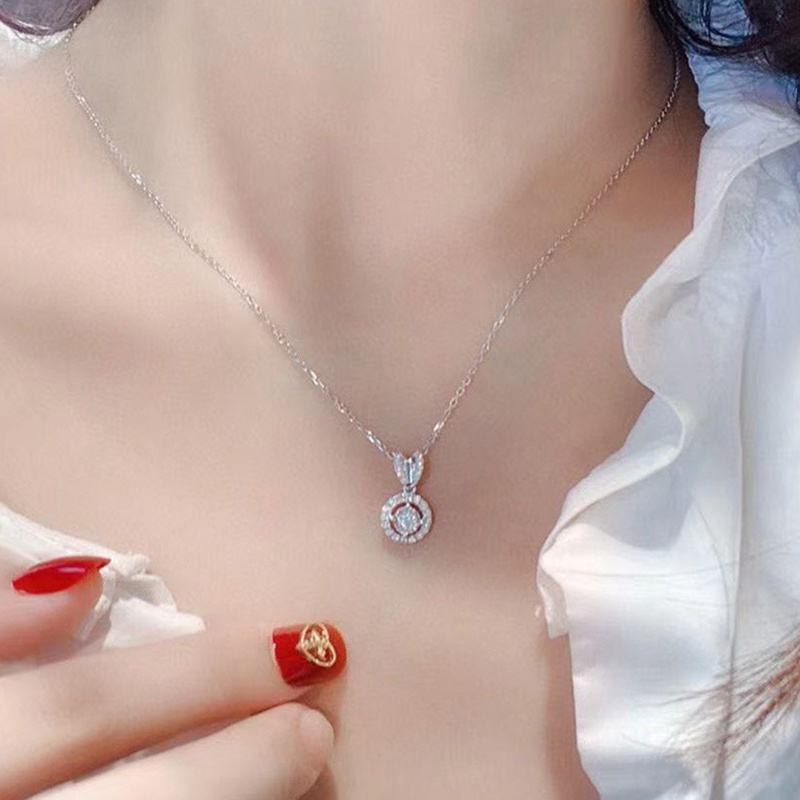 Kalung Wanita Hias Cubic Zirconia Untuk Pesta