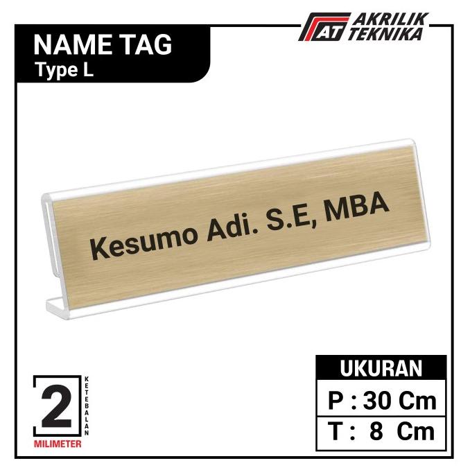 

AKRILIK NAMA / NAMA PANITIA / PAPAN NAMA MEJA AKRILIK 8 x 30 CM