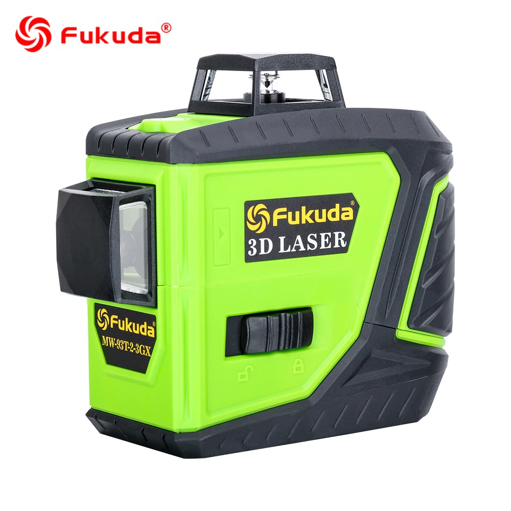 Import Fukuda rotary laser level 360 12 lines 3D green beam laser leveler Self-Leveling Horizontal