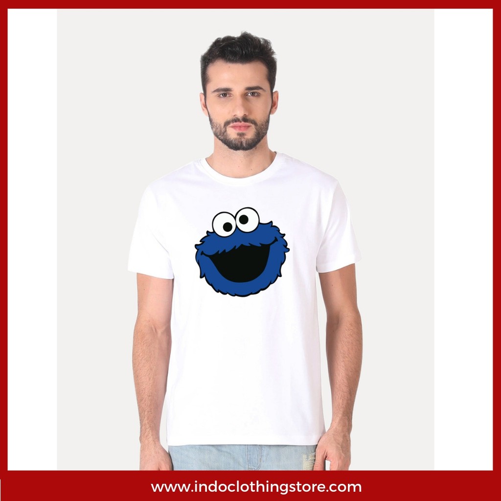  Jual  T shirt Pria  Kaos Cookie Monster Baju Elmo Sesame 