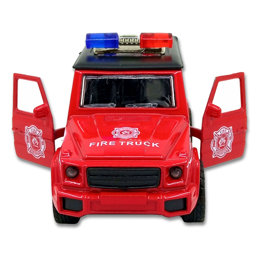 Toy Addict M3rcedes Benz Fire Truck Merah Diecast Mainan Mobil Polisi