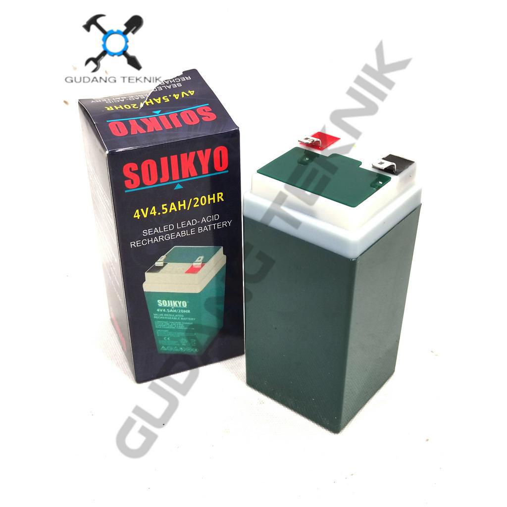 BATERAI (SOJIKYO) 4V 4.5Ah Timbangan Duduk Digital 30Kg 100Kg 150Kg 300Kg NANKAIi WESCO PROQUIP MATRIX / BATTERY Aki Accu Batre Battery Timbangan SOJIKYO