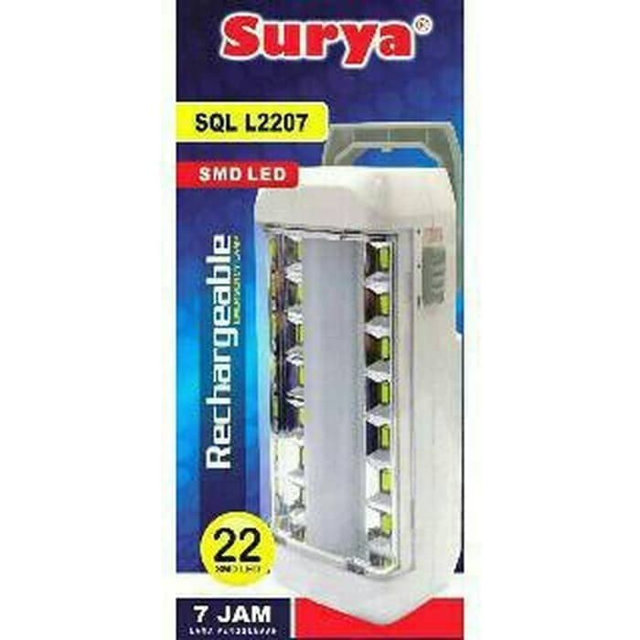 LAMPU EMERGENCY LED CHARGER SURYA