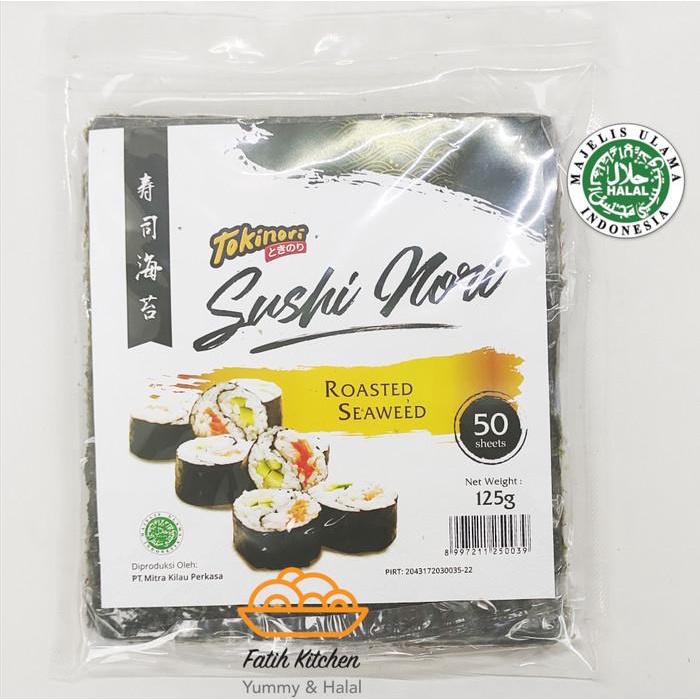 

Tokinori Sushi Nori 50 Lembar Halal Mui - Seaweed Rumput Laut 025