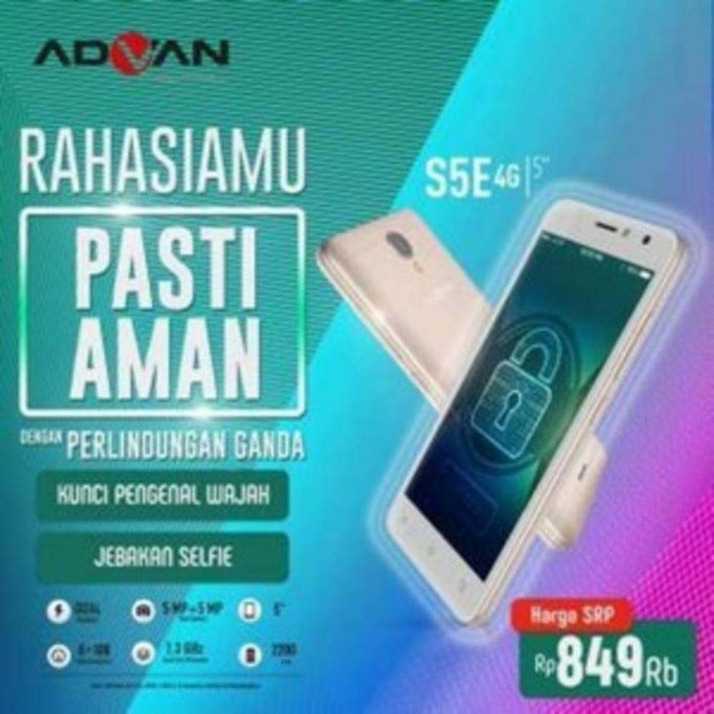 dijual PROMO HP ADVAN S5E NEW 4G LTE RAM 1GB INTERNAL MEMORY 8GB GARANSI RESMI limited
