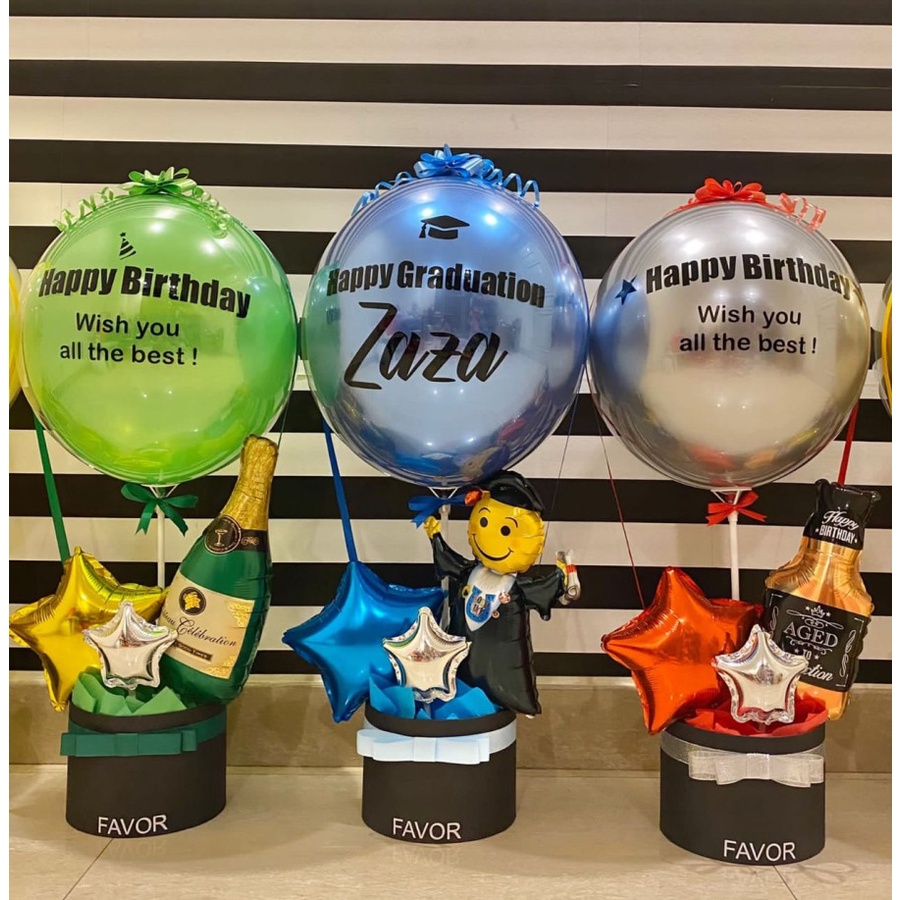 Bloombox Balloon/Balloon Gift/Hamper Balloon/Kado Balon