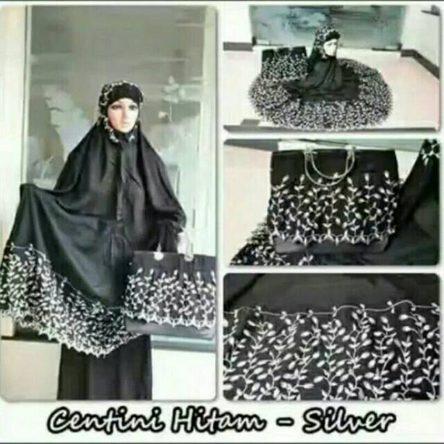 Mukena katun bordier centini terbaru