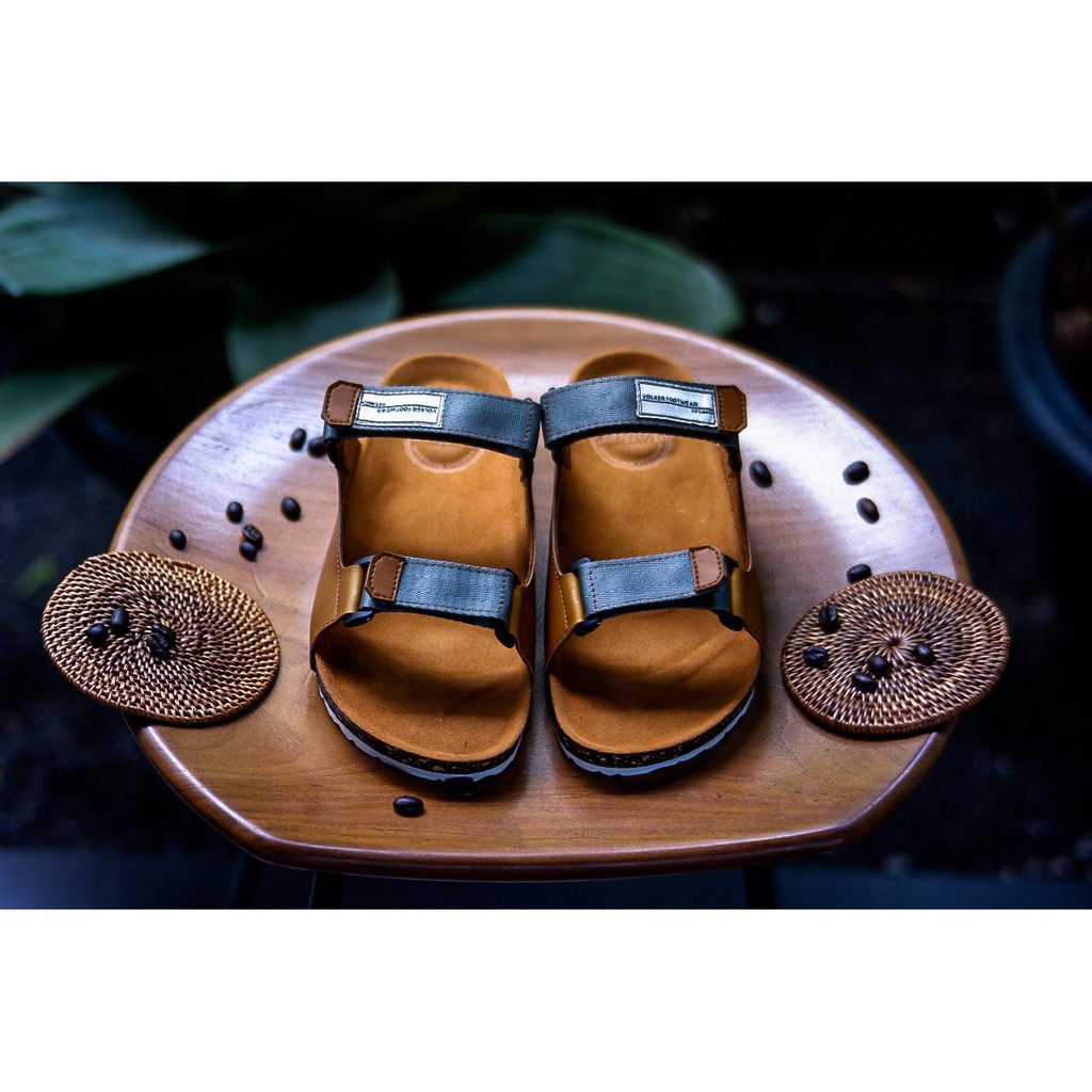 SANDAL KASUAL PRIA WANIAT VOLKERFOOTWEAR ART SUNNY TAN BROWN