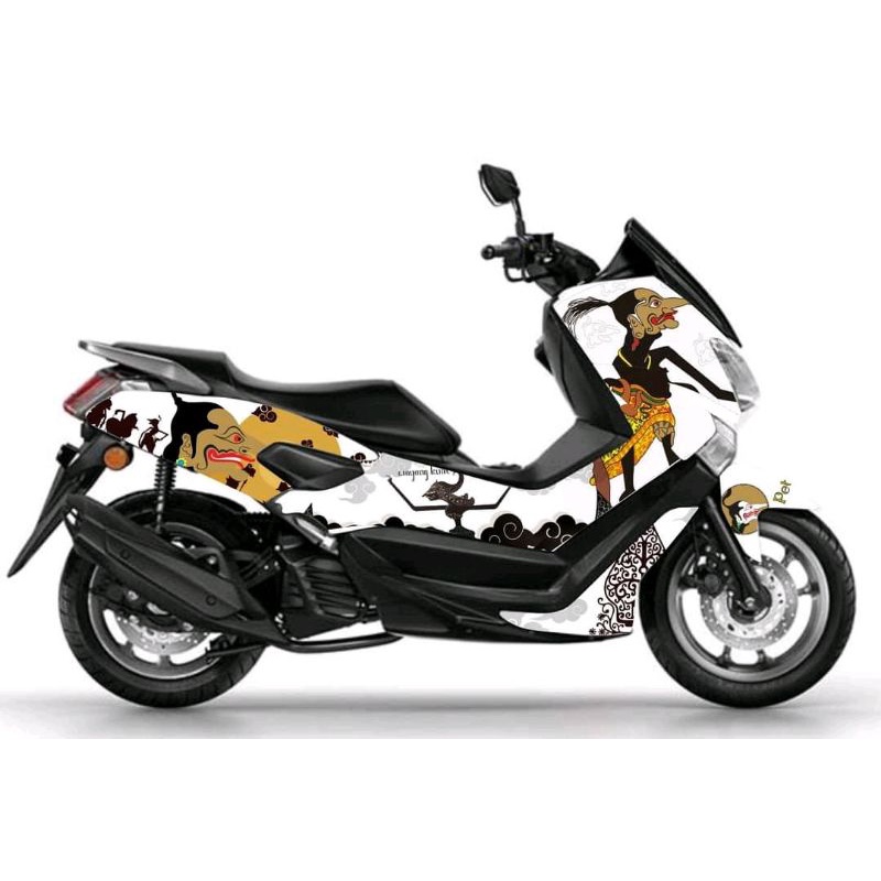 decal nmax lama full body stiker variasi decal nmax full body motif wayang petruk