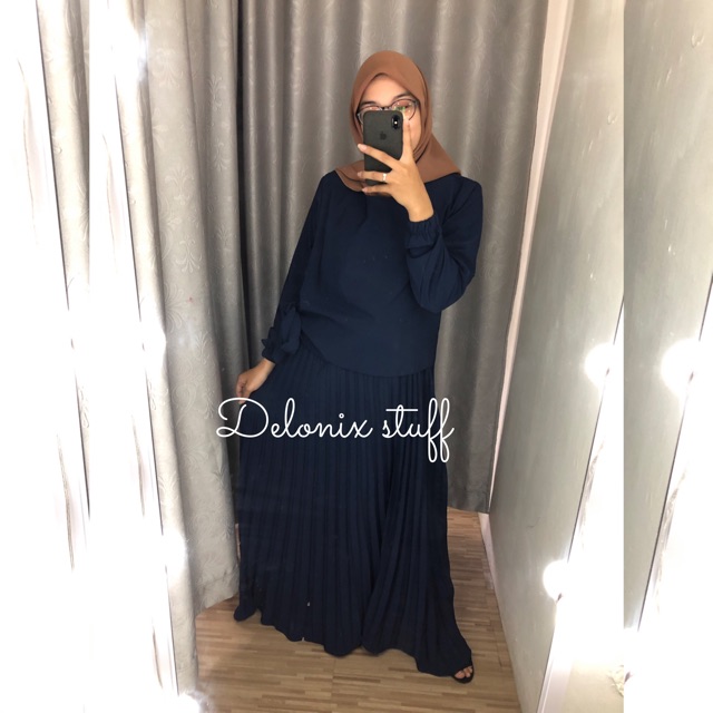 Medina plisket dress