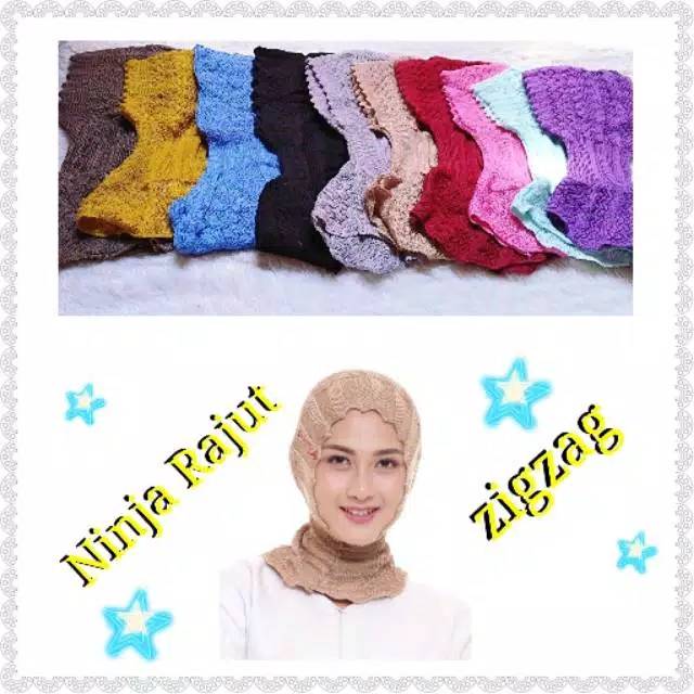 Inner ninja rajut zigzag