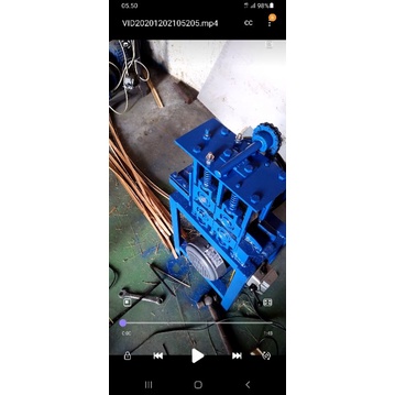 Mesin penipis bambu atau irat bambu dinamo 1/2hp