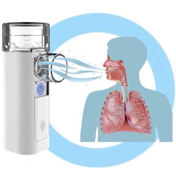 Nesco Mesh Nebulizer Feelife (Portable Type) / Alat Uap Bantu Pernafasan Asma