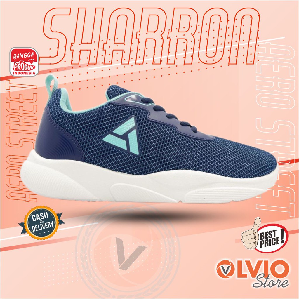 Aerostreet  SHARRON - Sepatu Sneakers Casual Sport Sekolah Pria Wanita Aero Street