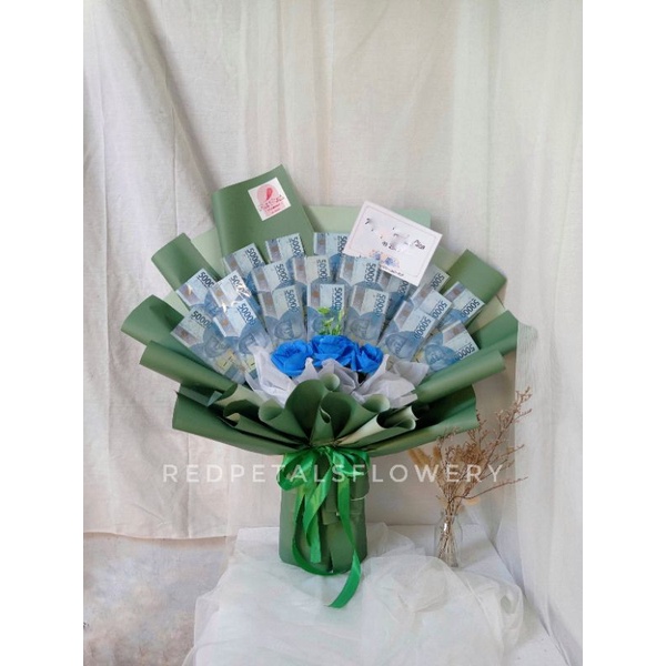 Buket Uang Pecahan 50k Jumlah 1 Juta