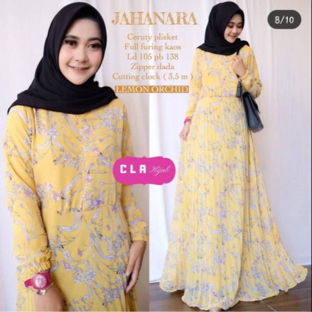 Maxy Jahanara ori cla hijab warna lemon