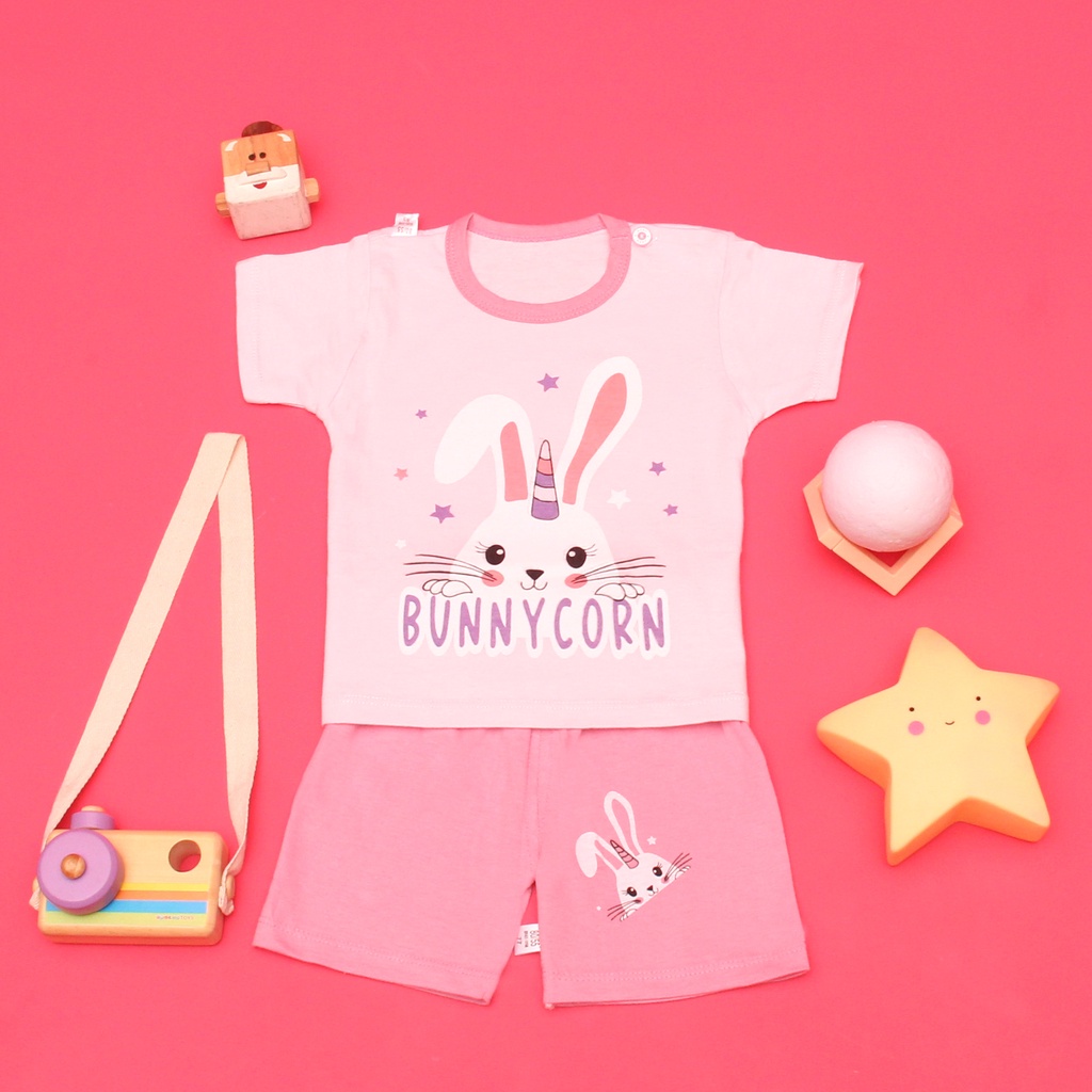 SETELAN ANAK IMPORT 1-5 TAHUN HIGH QUALITY/ SETELAN ANAK MURAH / SETELAN BAYI IMPORT BUNNY CORN