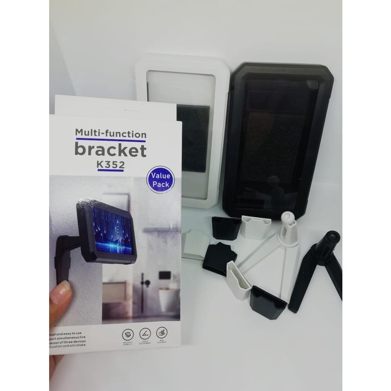 Holder Waterproof Bracket 2in1 Dudukan Tempat Penahan Ponsel Holder K352