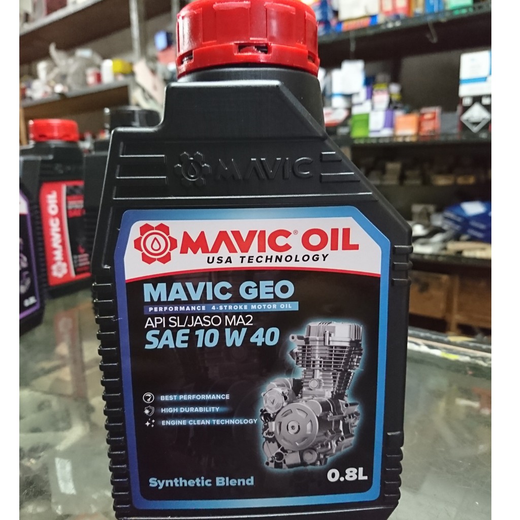MAVIC GEO 10W 40 800ml oli motor matic mobil synthetic world class for high performance awet 10rb Km