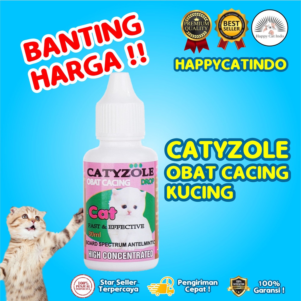 CATYZOLE DROP OBAT CACING UNTUK KUCING 30ML