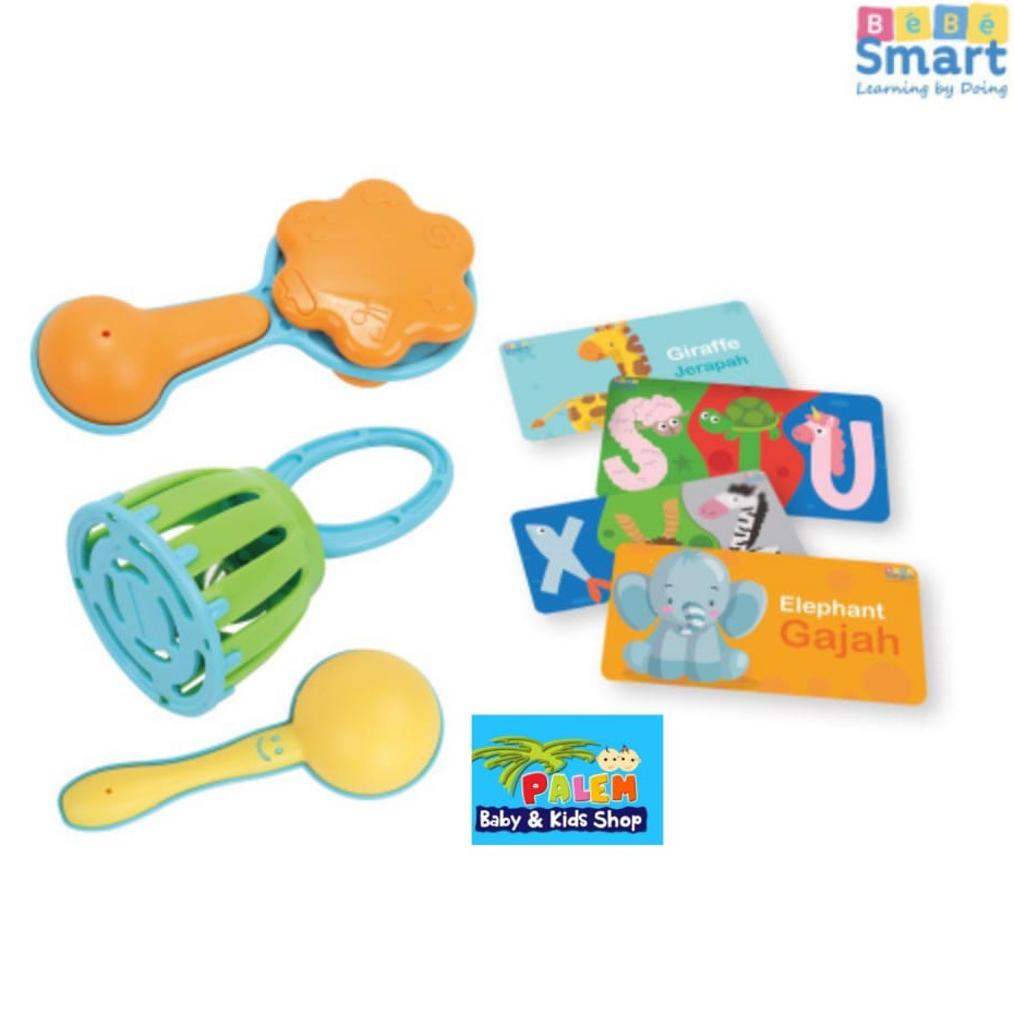 bebe smart - rattles &amp; flash card/ mainan anak 0m+