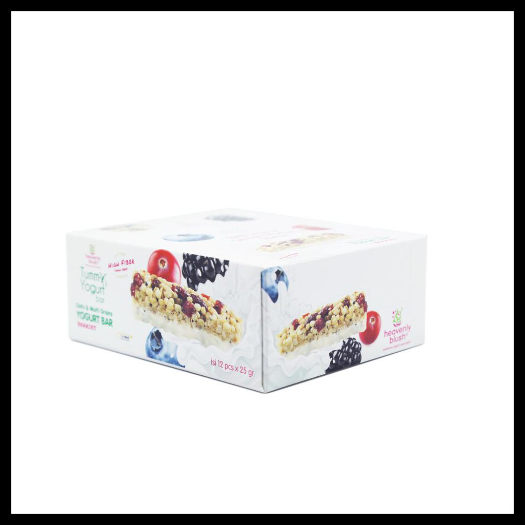 

PRODUK TERBAIK (TWIN PACK) HEAVENLY BLUSH TUMMY YOGURT BAR BERRIES DAN LIME 24PX25GR