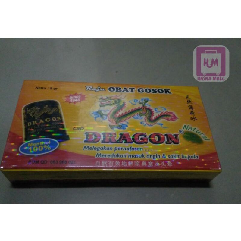 Hasna Mall - Dragon Minyak Gosok Menthol Minyak Gosok Cap Dragon