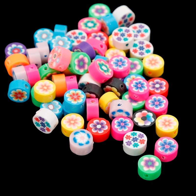 25 Pcs Manik-Manik Polymer Clay Ukuran 6-15mm Aneka Warna Untuk Membuat Perhiasan Kalung Gelang Dan Anting