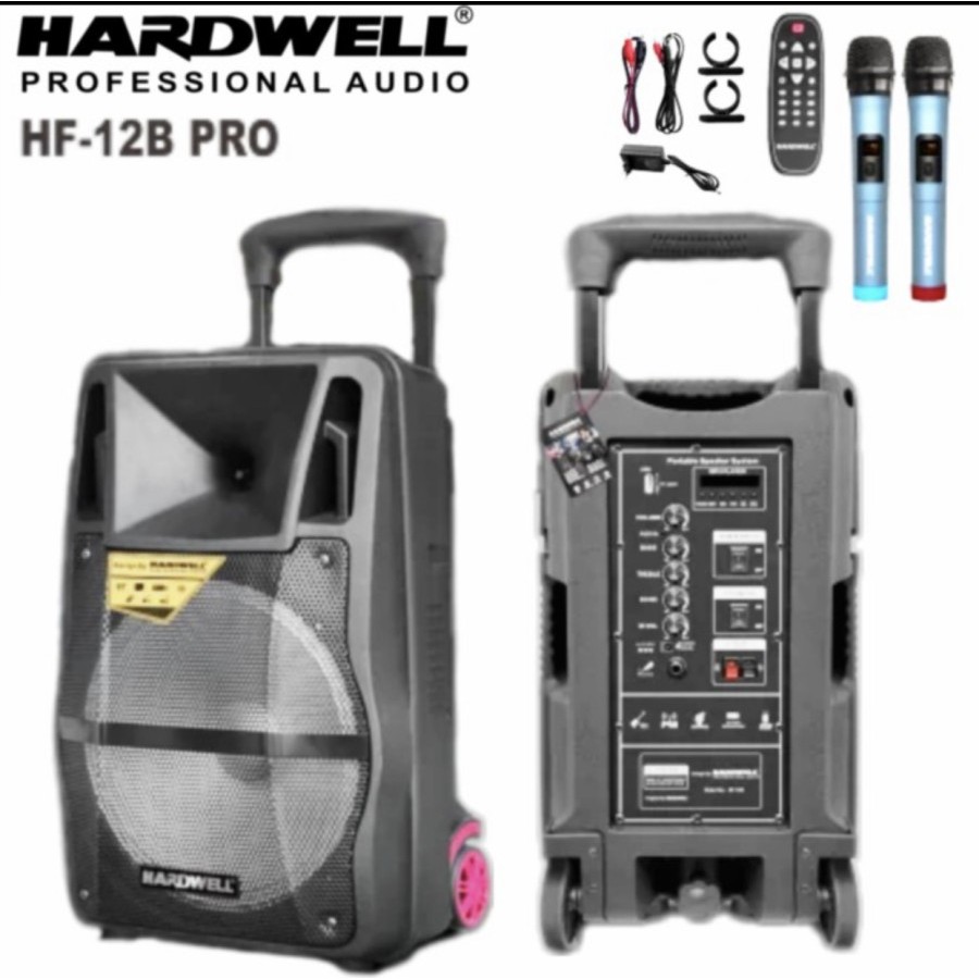 Speaker Portable Hardwell HF 12 B Pro HF12B Pro 12 Inchi