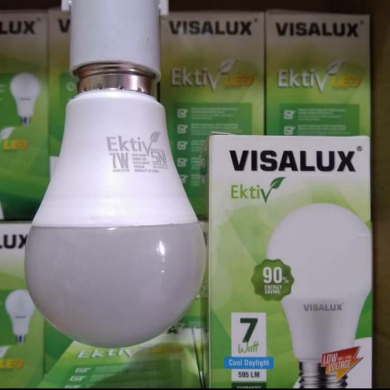 Lampu LED visalux 7w 7watt ektiv murah terang grosir garansi 1th