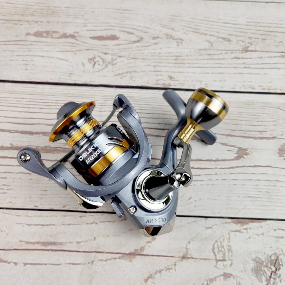 DEUKIO AR2000 Reel Pancing Spinning Fishing Reel 5.2:1 Gear Ratio DRAG 13Kg /reel Terkuat [termurah promo cuci gudang bisa COD] REEL SHIMANO FUGU DAIWA SILVER RAYS REL LAUT REL GALATAMA REEL LAUT REEL GALATAMA REEL TERKUAT REEL POWER HANDEL HANDLE