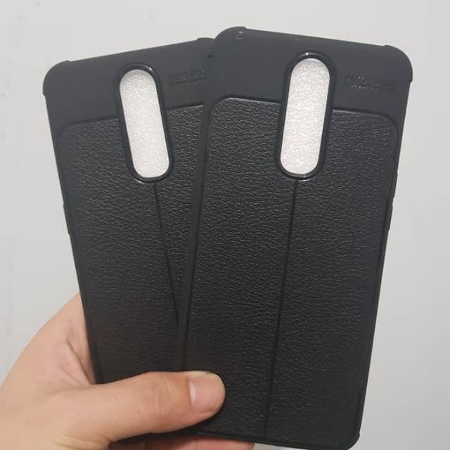 Soft Case Carbon Autofocus Leather Oppo R17 Pro