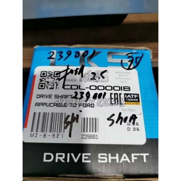 drive shaft as roda depan komplit ford ranger model spi