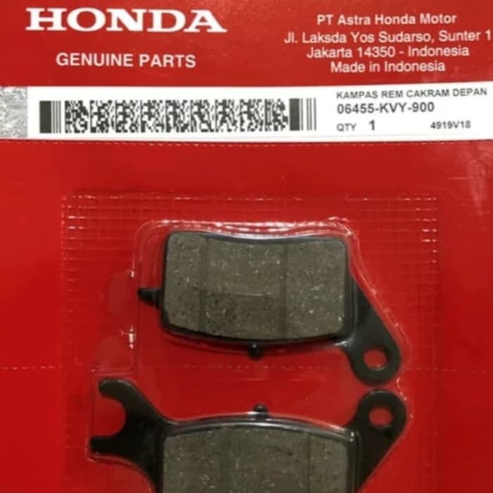 ORI : dispad kampas rem cakram depan honda beat lama karbu