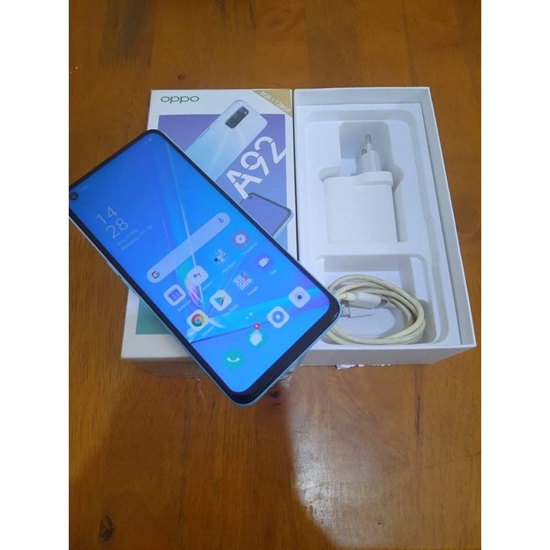 Jual HP Handphone Bekas Oppo A92 Ram 8/128gb Fullset Garansi Resmi HP Seken Second Berkualitas