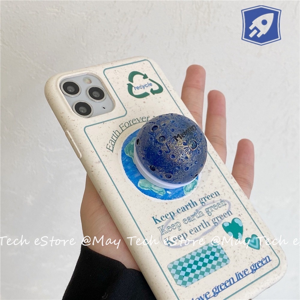 Phone Stand Planet Bumi Keep Earth Green iPhone X XS XR XSMAX 11 12 13 PRO PROMAX