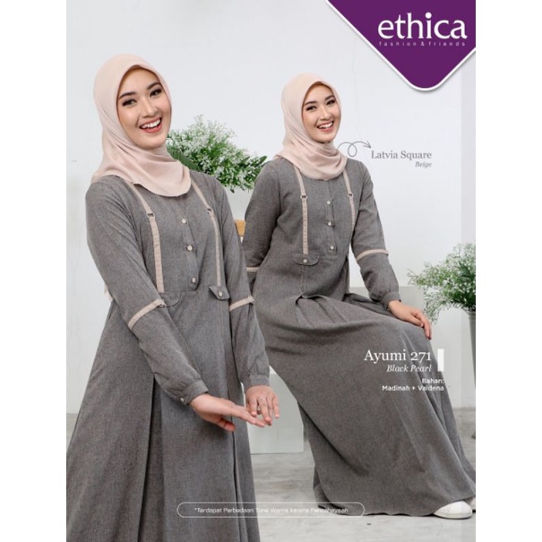 Gamis Ayumi 271 Black Pearl Ethica