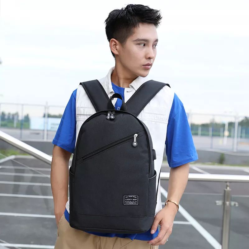 Polofelix Backpack Tas Punggung Hitm Laptop Pria Tas Wanita Murah Grosir Tas ransel Kapasitas Ransel Pria Ransel Kasual Perjalanan Sekolah Laptop Pria Multifungsi Tahan Air Tas Oxford Ransel Olahraga Luar Ruangan Hitam