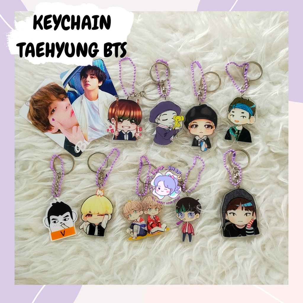 GANTUNGAN KUNCI GANCI KEYCHAIN BTS MEMBER