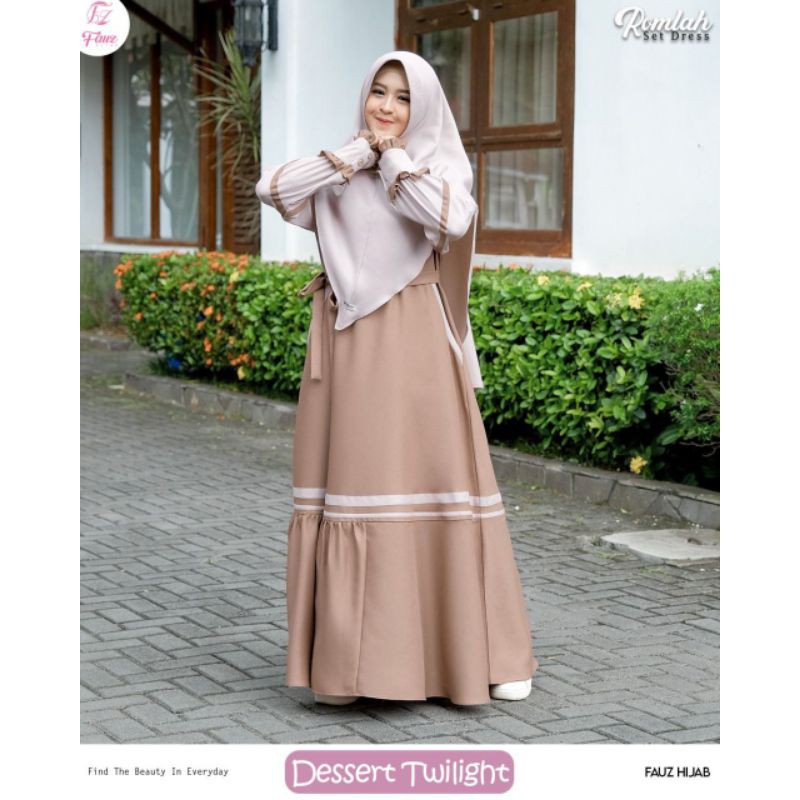 ROMLAH DRESS SET By @Fauz_Hijab