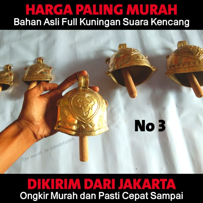 klontong sapi kuningan kalung sapi no 3 bahan kuningan-kalung sapi