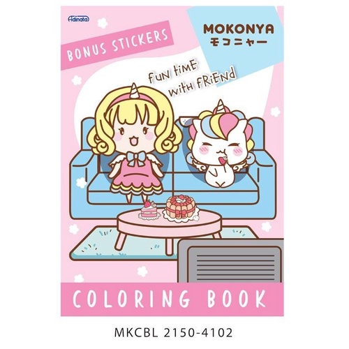 Coloring Book Princess LARGE . Buku Mewarnai Adinata - Mokonya