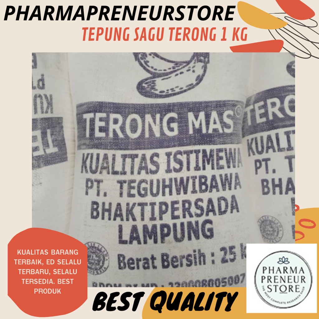 TEPUNG TAPIOKA SAGU TERONG 1 KG BEST QUALITY