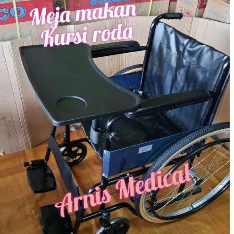 meja makan kursi roda tingal pasang