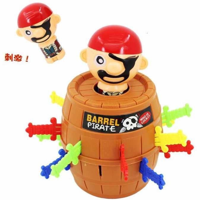 Mainan Crazy Pirates Roulette Lucky Barrel Running Man Game - YF555
