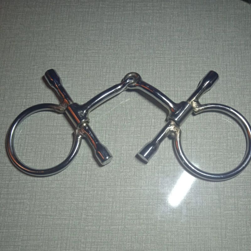 bid besi kendali kuda bahan besi kroom (besi besar) uk 9 10 11 12 cm