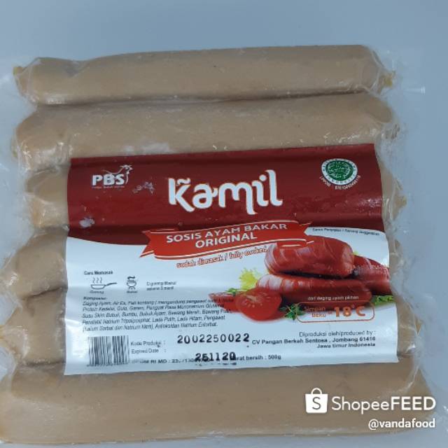 

Kamil Sosis Ayam Bakar Original 500 gr (isi 6)