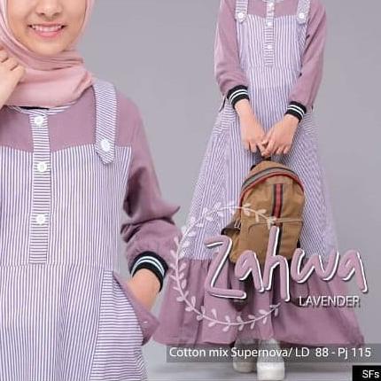 ➾ ZAHWA DRESS KIDS Baju Gamis Anak Remaja Umur 10 - 12 Tahun Baju Remaja Dress Muslim Muslim Anak Ce